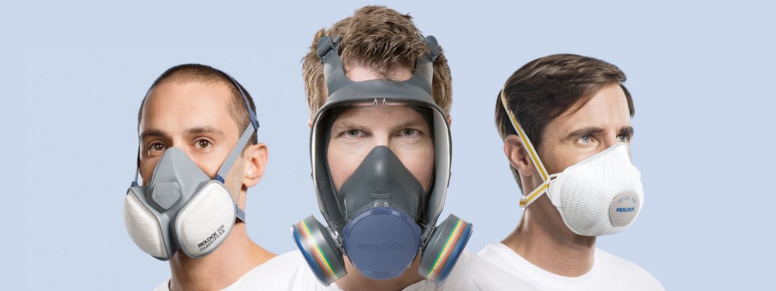 Atemschutzmasken Personen mit Atemschutzmasken