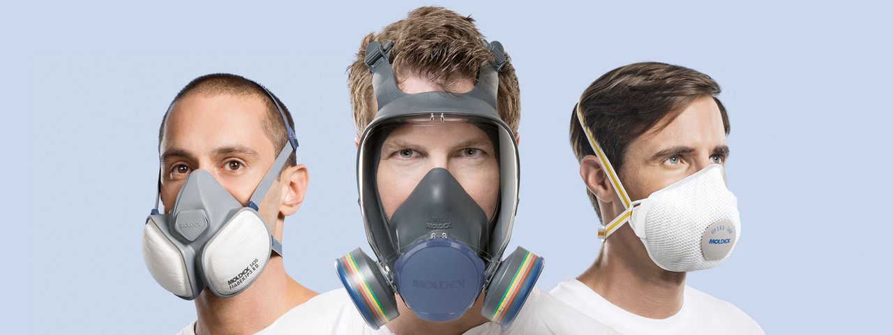 Personen mit Atemschutzmasken